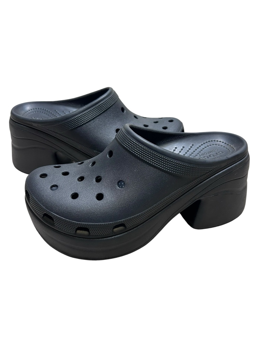 Crocs black siren clog Platform heels women’s 12 men’s 10 chunky